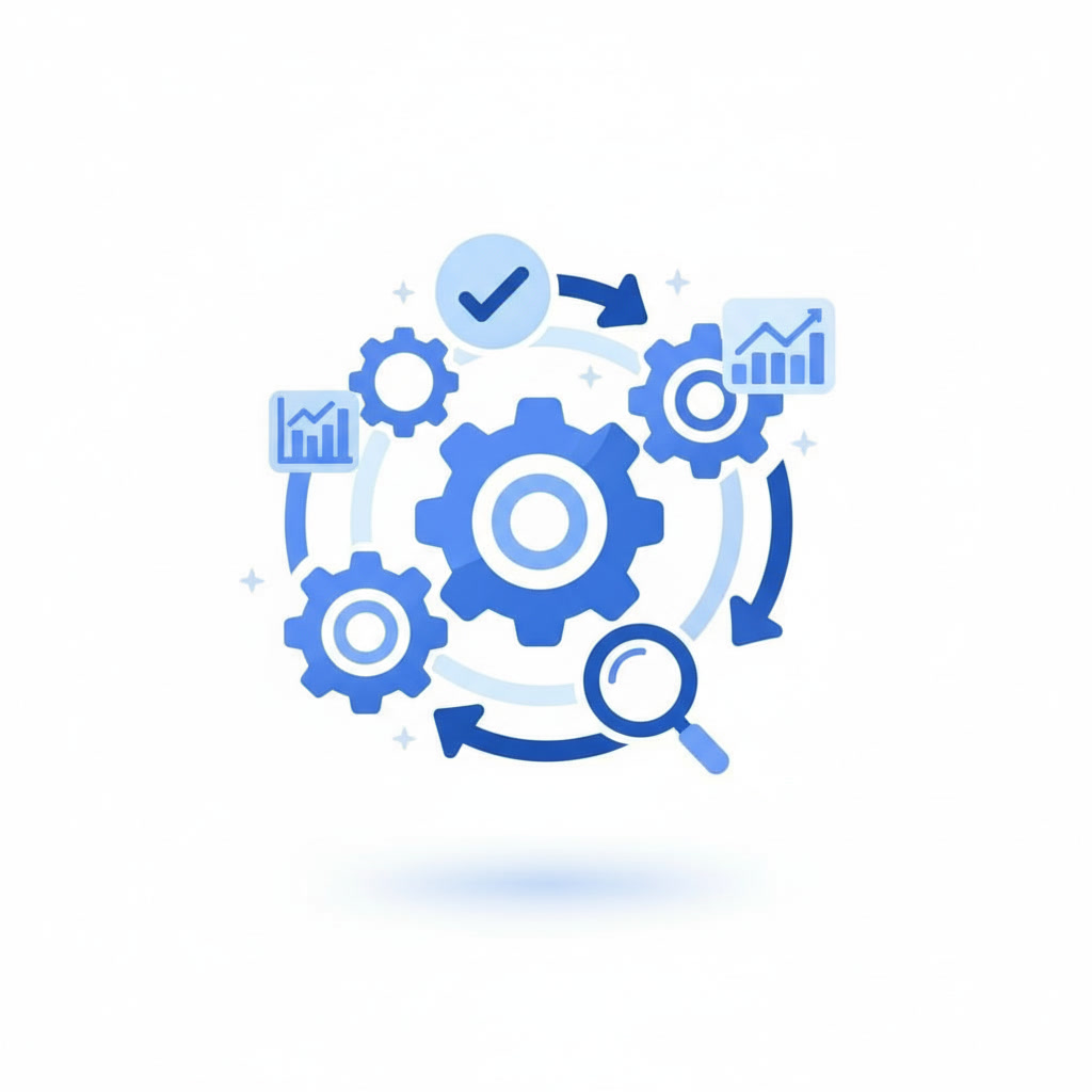 Automated workflow dashboard showing task automation